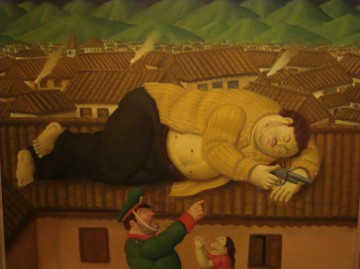 medellin pablo escobar mort Fernando Botero Peinture à l'huile